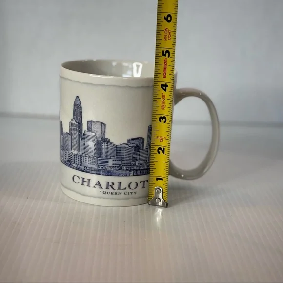 2008 Starbucks- Charlotte NC City Mug Architect design style 18oz -Ceramic Cup - Picture 8 of 9
